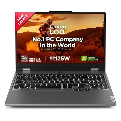 Lenovo LOQ Ryzen 5 7235HS gaming laptop with RTX 3050 6GB