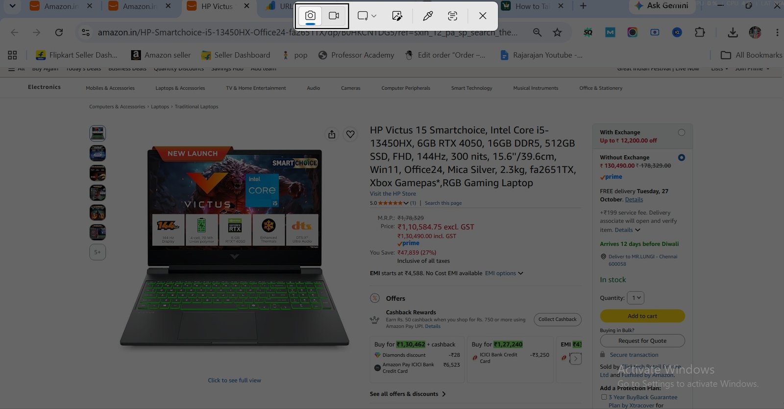 How to take screenshot in laptop windows shift s