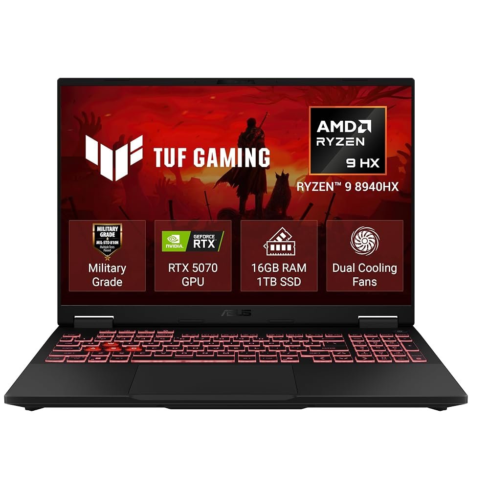 ASUS TUF A16 gaming laptop with RTX 5070