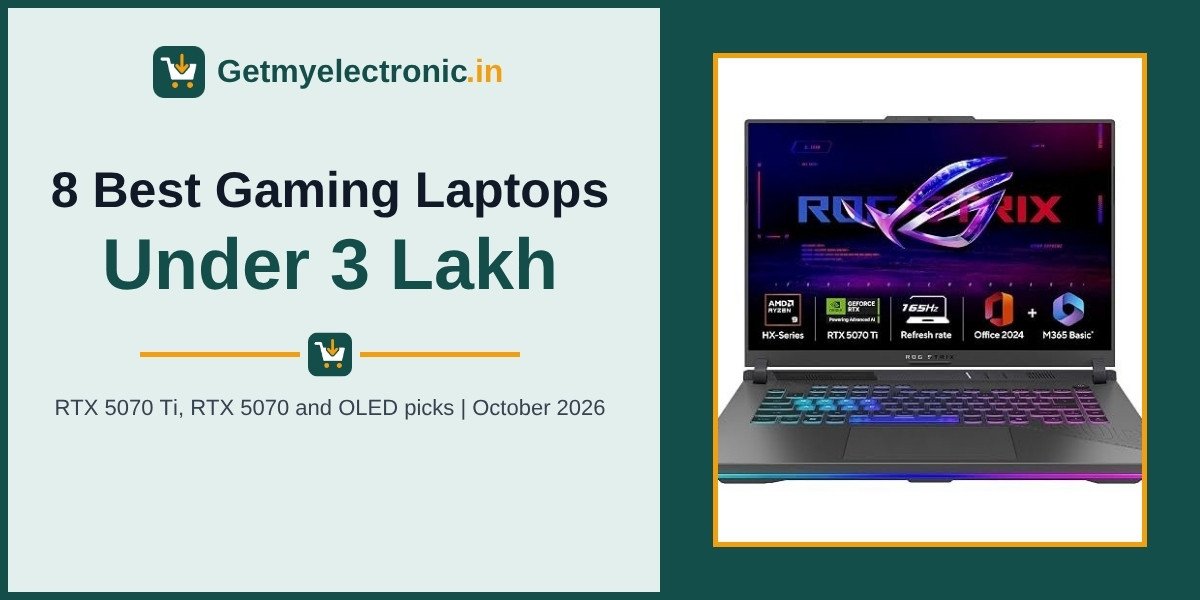8 best gaming laptops under 3 lakh in India banner