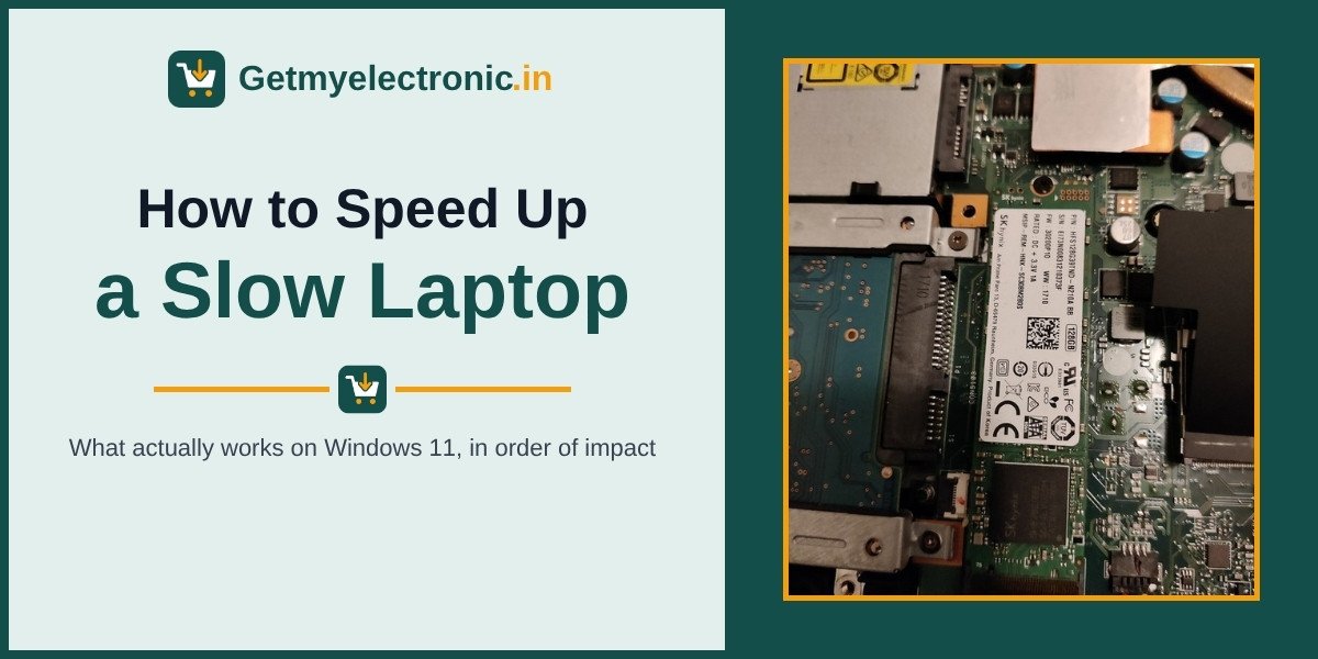 How to speed up a slow laptop on Windows 11 guide banner