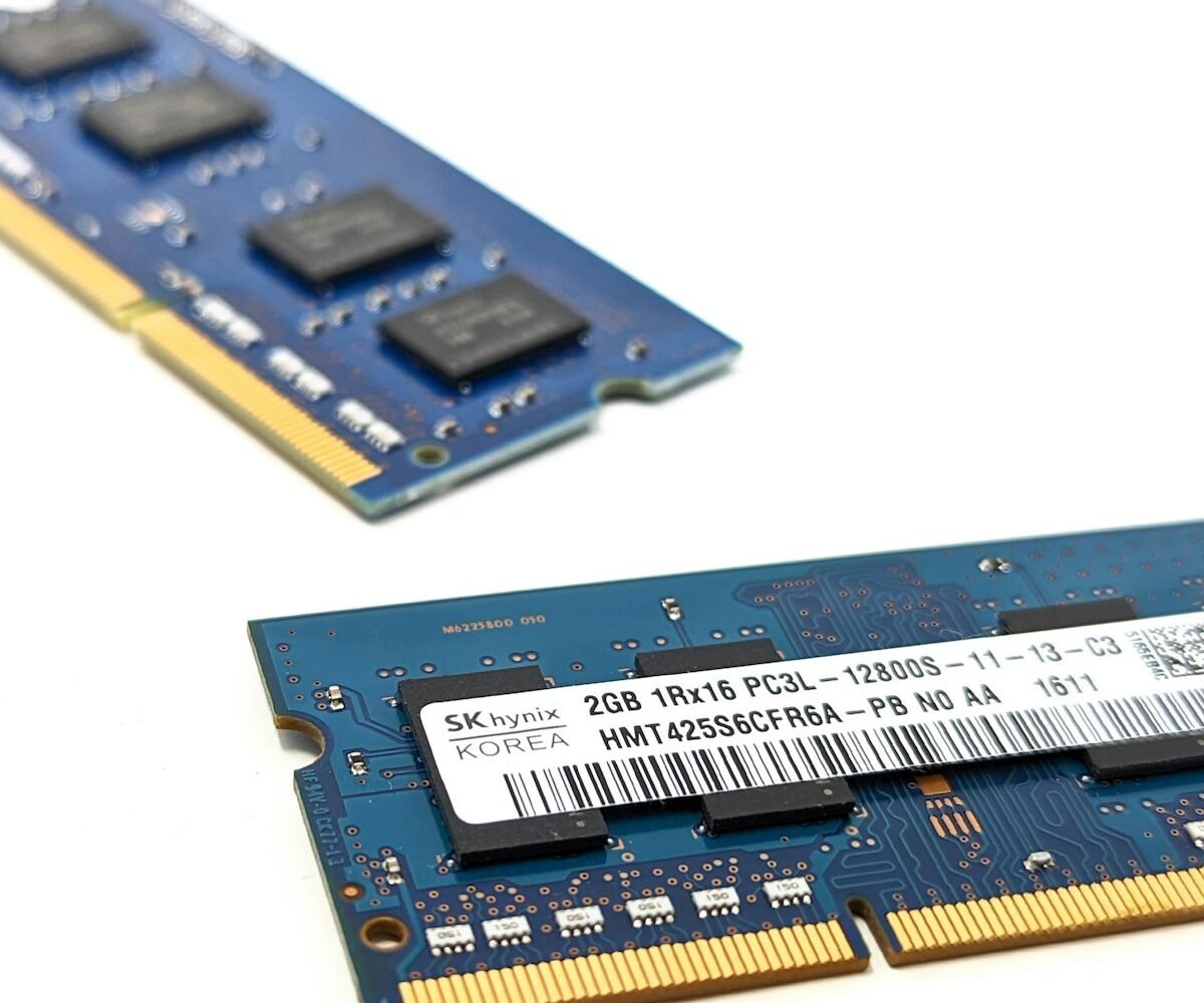 Two RAM sticks for dual-channel memory